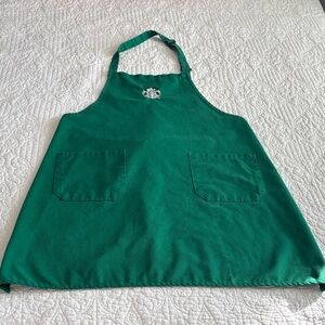 Starbucks Green Apron with Embroidered Siren Logo